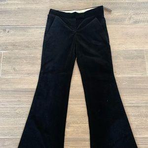 New Theory Black Velvet Pants